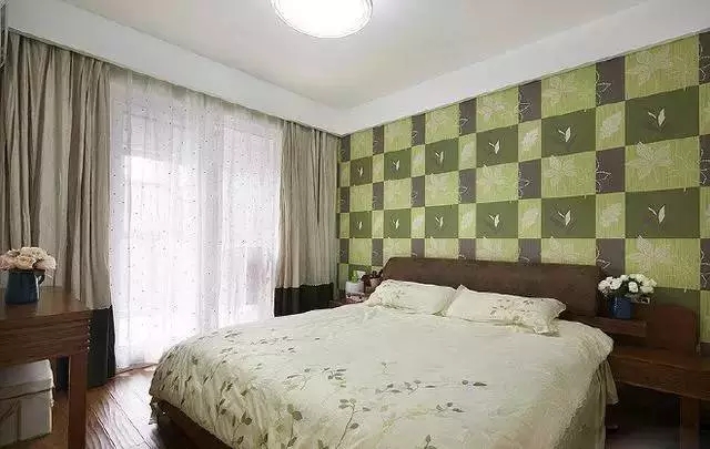 简约 三居 旧房改造 80后 卧室图片来自上海实创-装修设计效果图在90小次卧巧改大客厅改得太棒了!的分享