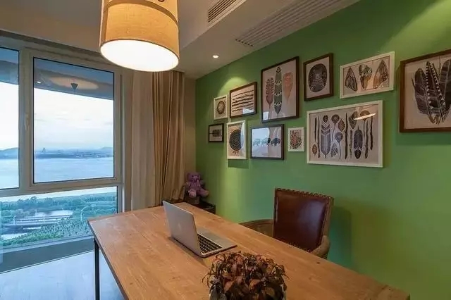 简约 混搭 三居 书房图片来自实创装饰上海公司在126㎡混搭美宅一见倾心的分享