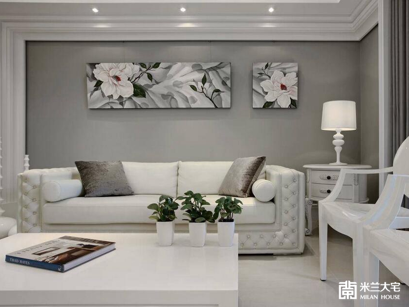 欧式 新古典 三居 客厅图片来自米兰大宅设计会所在新古典三居的分享