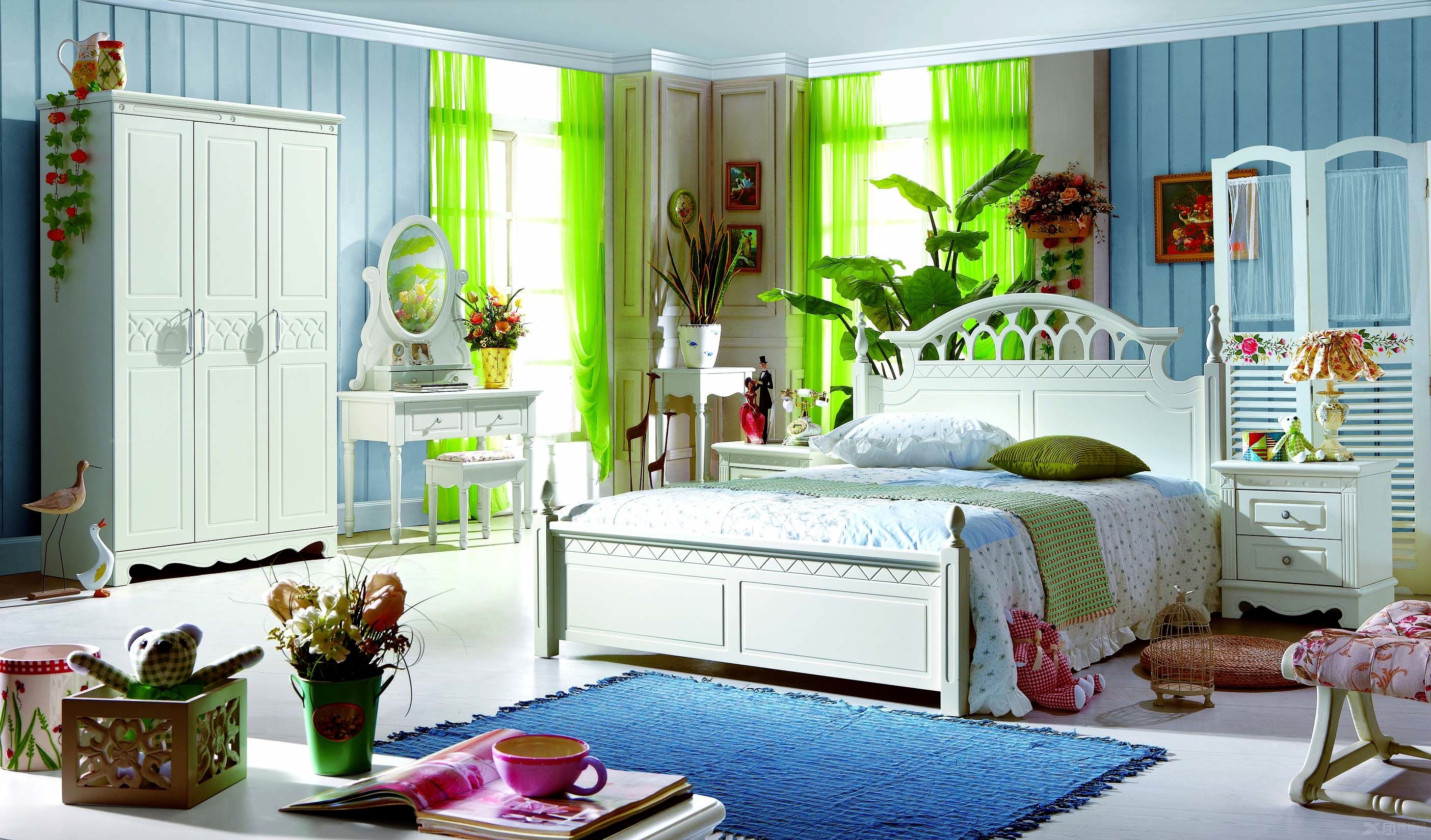 绿色植物的卧室1图片素材-编号40056868-图行天下