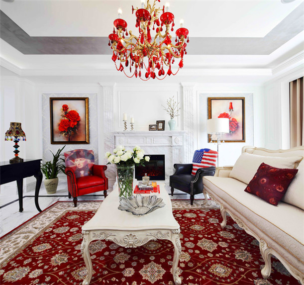 欧式 白领 客厅图片来自日升装饰公司在280平米简约欧式风格平层的分享