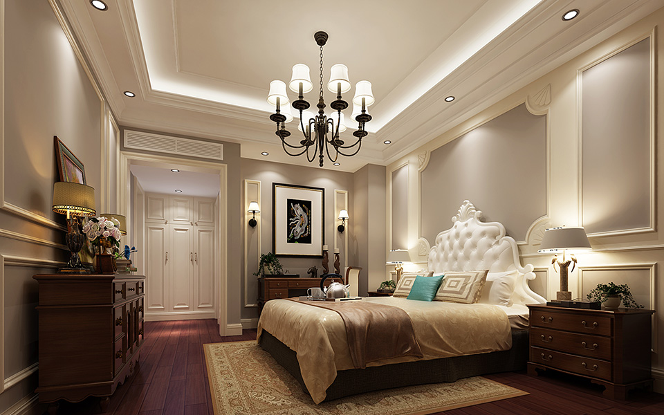 家居 装修 家装 设计 美式 卧室图片来自壹品装饰在北辰定江洋的分享