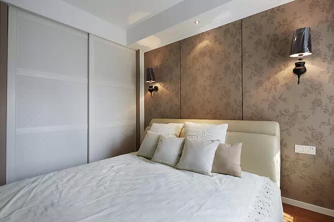 现代风格 白领 二手房翻新 收纳 卧室图片来自上海实创-装修设计效果图在76平现代简约 三室两厅的分享