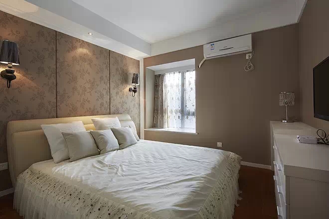 现代风格 白领 二手房翻新 收纳 卧室图片来自上海实创-装修设计效果图在76平现代简约 三室两厅的分享
