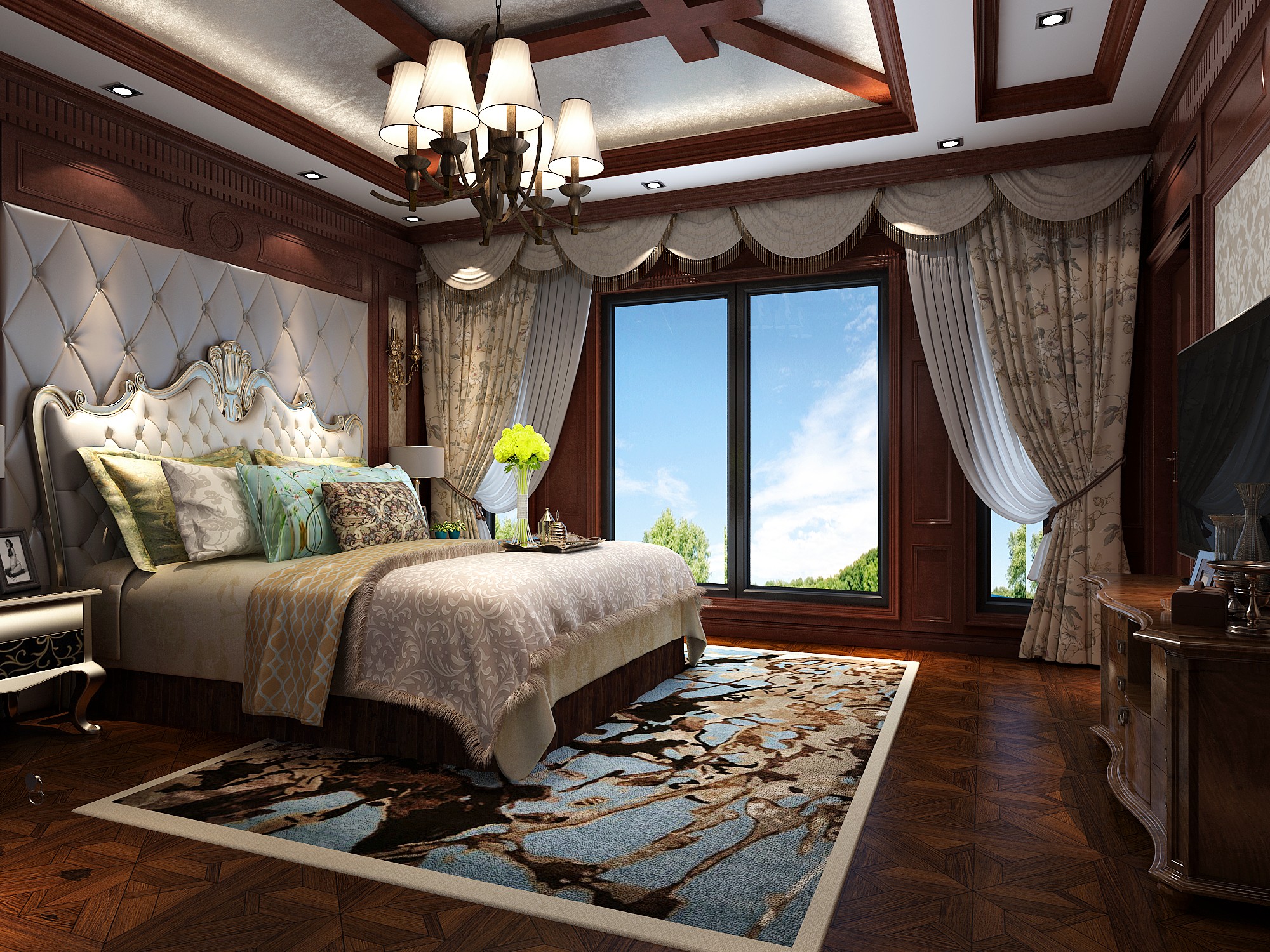 卧室图片来自JingYiPrize人居空间设计大赛在张守义-长发诸公别墅的分享