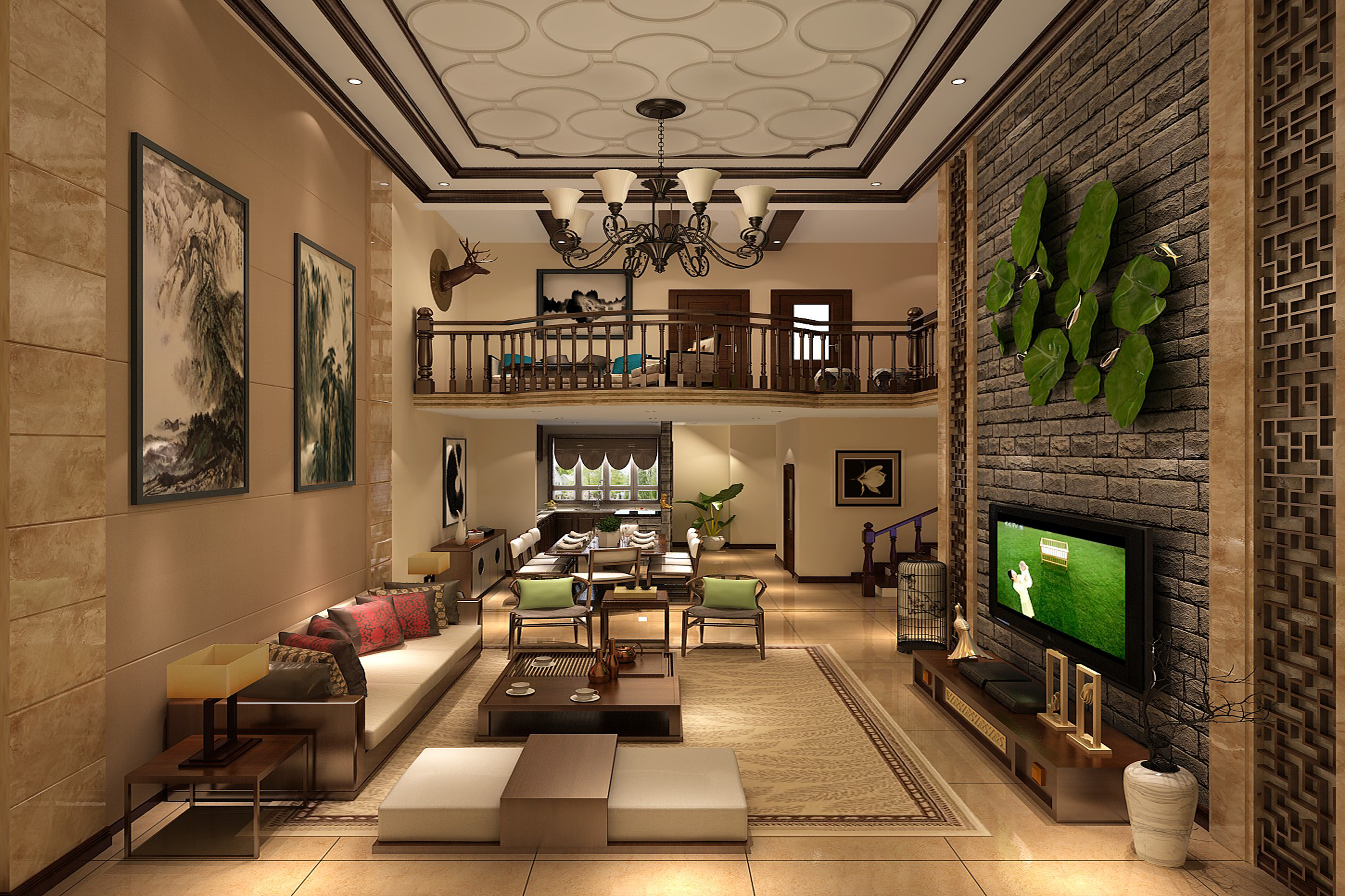 客厅图片来自JingYiPrize人居空间设计大赛在王峰-恒大金碧天下的分享