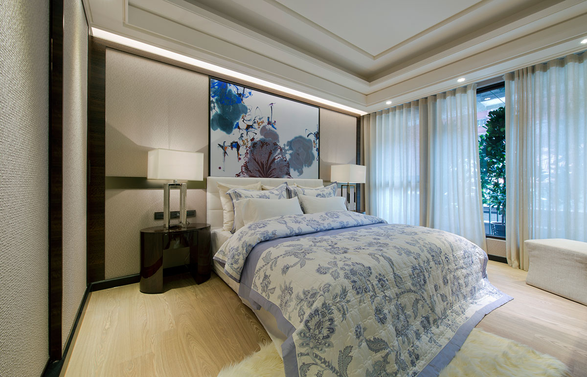 三居 卧室图片来自上海倾雅装饰有限公司在用石材描绘质感居家山水画的分享