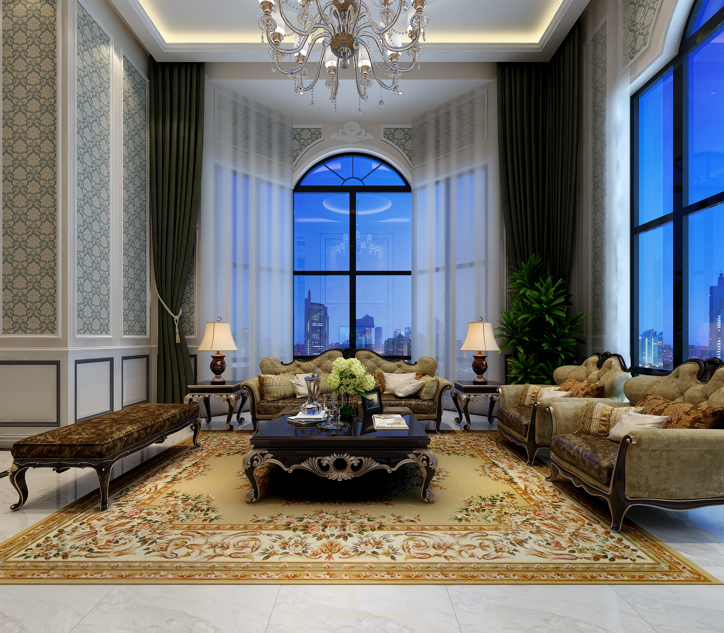 简约 欧式 混搭 别墅 旧房改造 客厅图片来自北京居然元洲装饰在创新的设计思想及其尊贵的姿容的分享