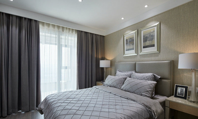 卧室图片来自家装大管家在138平港式风情3居  归处春江彼岸的分享