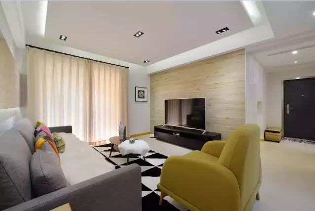 简约 三居 客厅图片来自实创装饰上海公司在120㎡简约休闲风，舒适好房子的分享