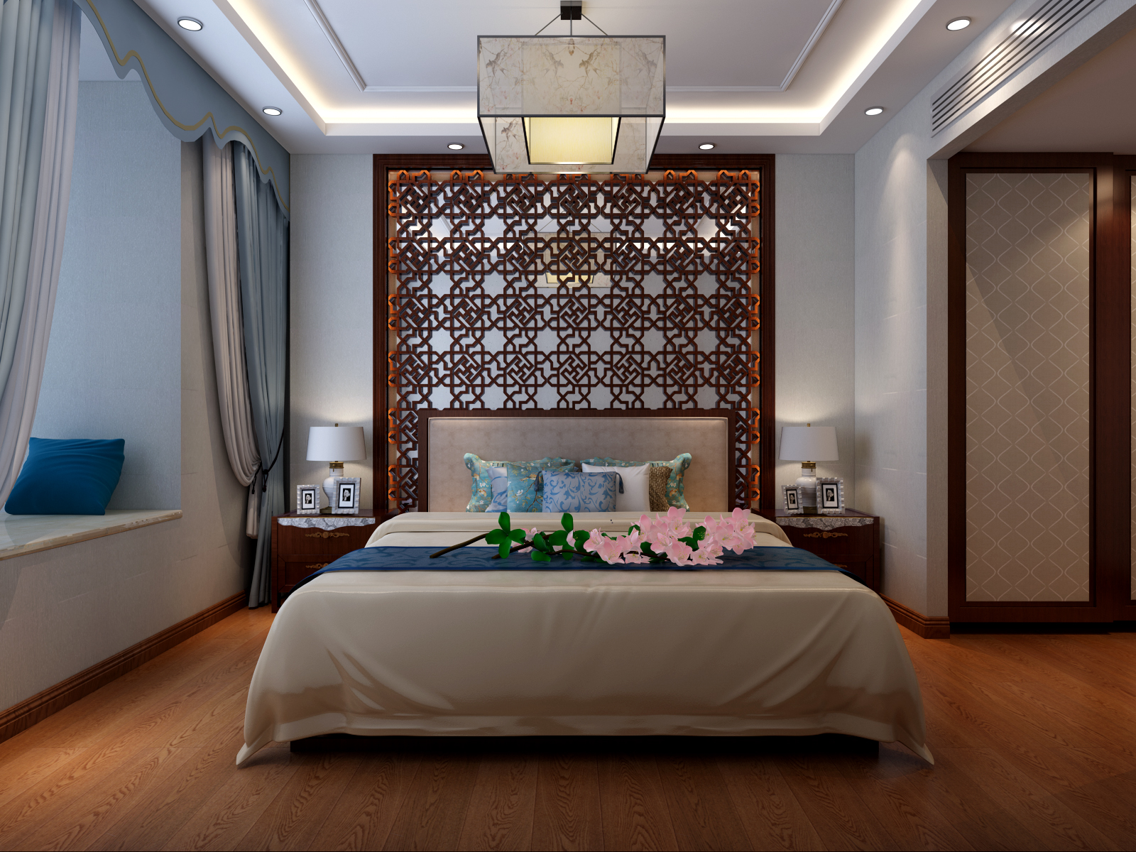 中式风格 徜徉集案例 居然元洲 新房装修 卧室图片来自北京居然元洲装饰在徜徉集_中式风的分享