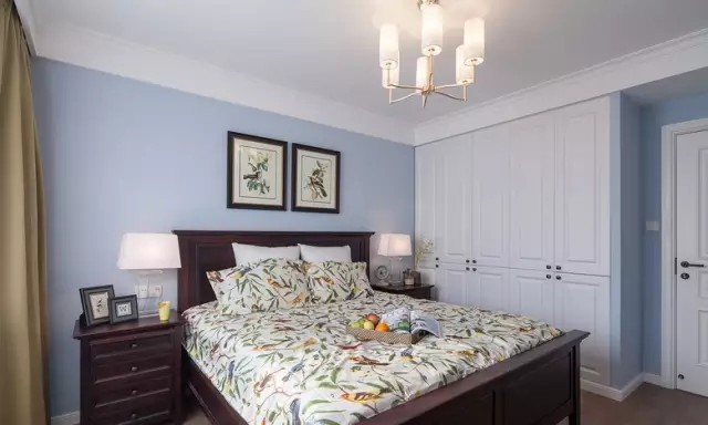 简约 美式 旧房改造 卧室图片来自实创装饰上海公司在98㎡彩色系简美两居的分享