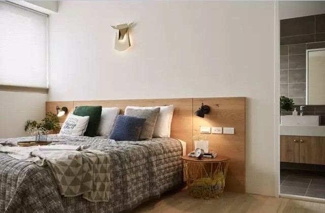 简约 二居 卧室图片来自实创装饰上海公司在95㎡全开放式房间的分享