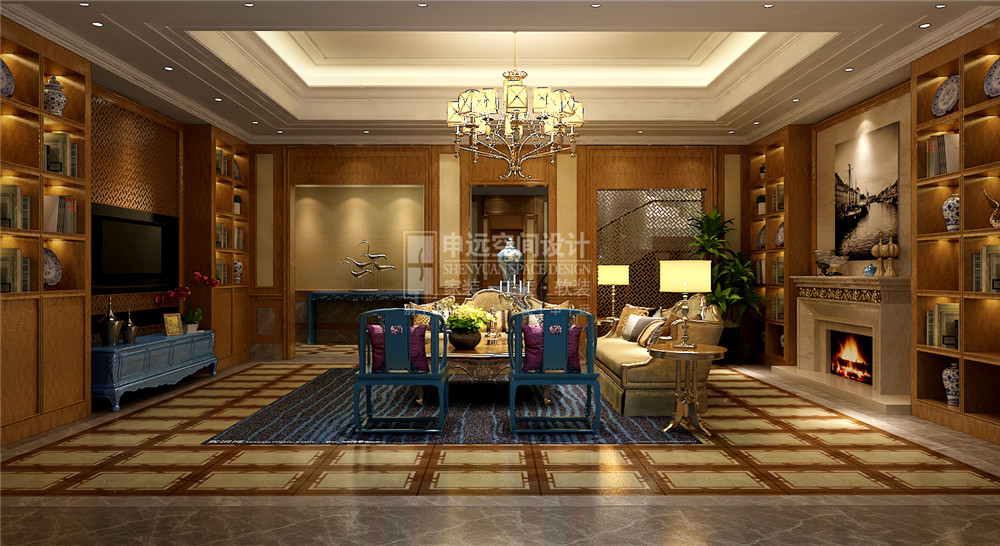 上海院子 别墅 欧式 申远 装修 设计 客厅图片来自申远-小申在上海院子 古典欧风的分享