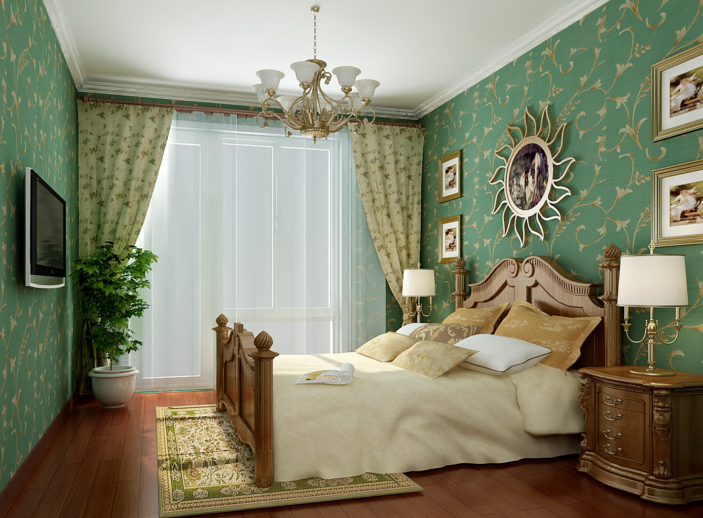 简约 欧式 别墅 舒适 安静 档次 卧室图片来自居然元洲装饰小杨在翡翠城欧式风格200平的分享