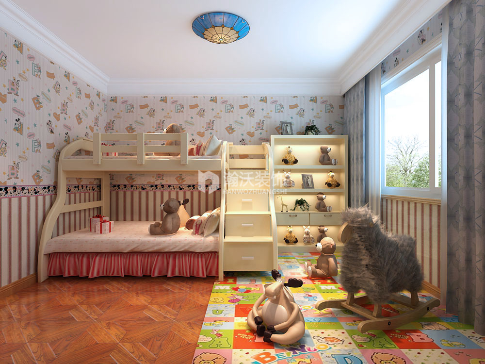 欧式 整体家装 奥北公元 儿童房图片来自河北瀚沃装饰在奥北公元180㎡欧式案例的分享