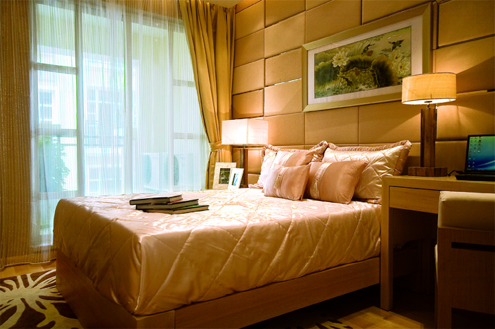 小资 新中式 三居 高层 卧室图片来自天津生活家健康整体家装在诺德中心的分享