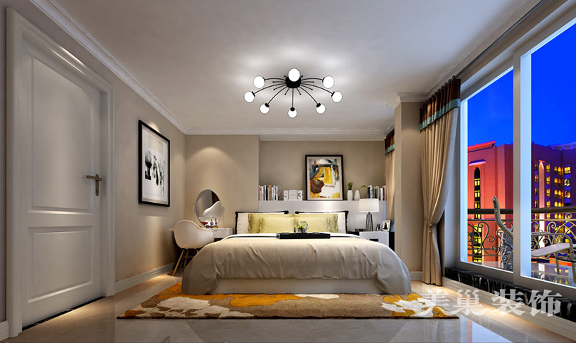 简约 现代装修 白领 复式户型装 卧室图片来自美巢装饰--李凌晨在宜家美景120平复式现代简约装修的分享