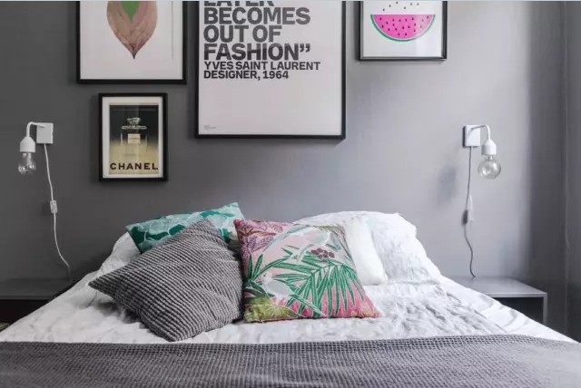 北欧风格 一居 卧室图片来自实创装饰上海公司在46㎡清新简约北欧风单身公寓的分享