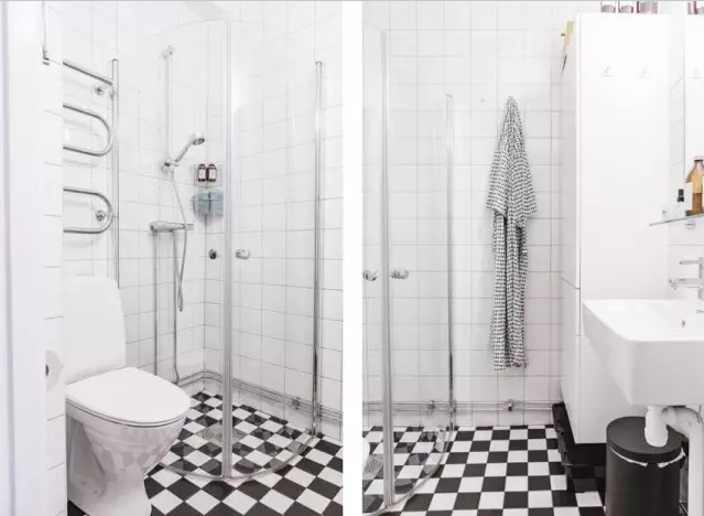 北欧风格 一居 卫生间图片来自实创装饰上海公司在46㎡清新简约北欧风单身公寓的分享