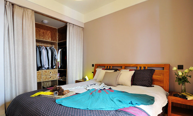 卧室图片来自家装大管家在素净又通透 89平简约时尚小三房的分享