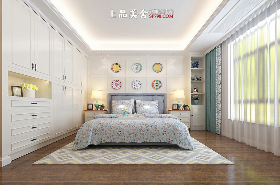 别墅 田园 混搭 小资 卧室图片来自刘耀成在280㎡简美风格情调小别墅的分享