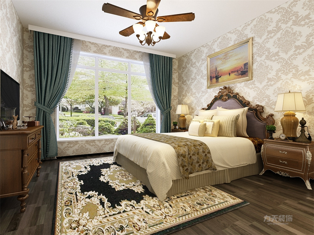卧室图片来自阳光力天装饰在欧式风格   玺岳  95㎡的分享