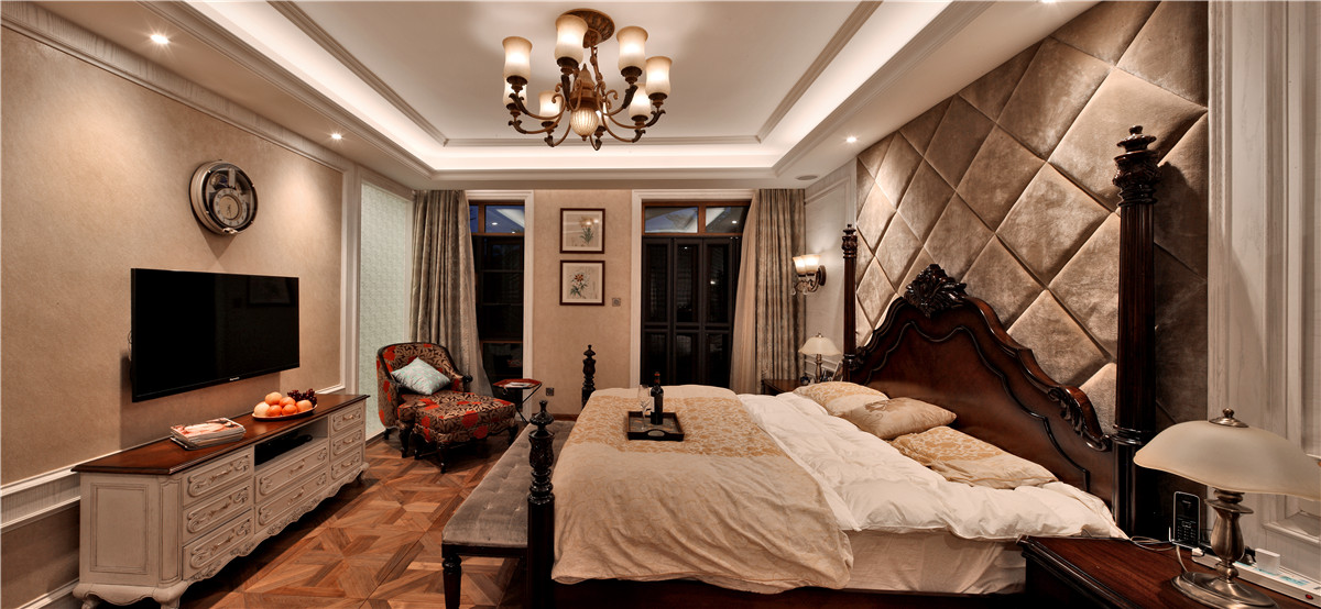 别墅 欧式 卧室图片来自名雕装饰设计在水榭山欧式风格700平别墅装修的分享