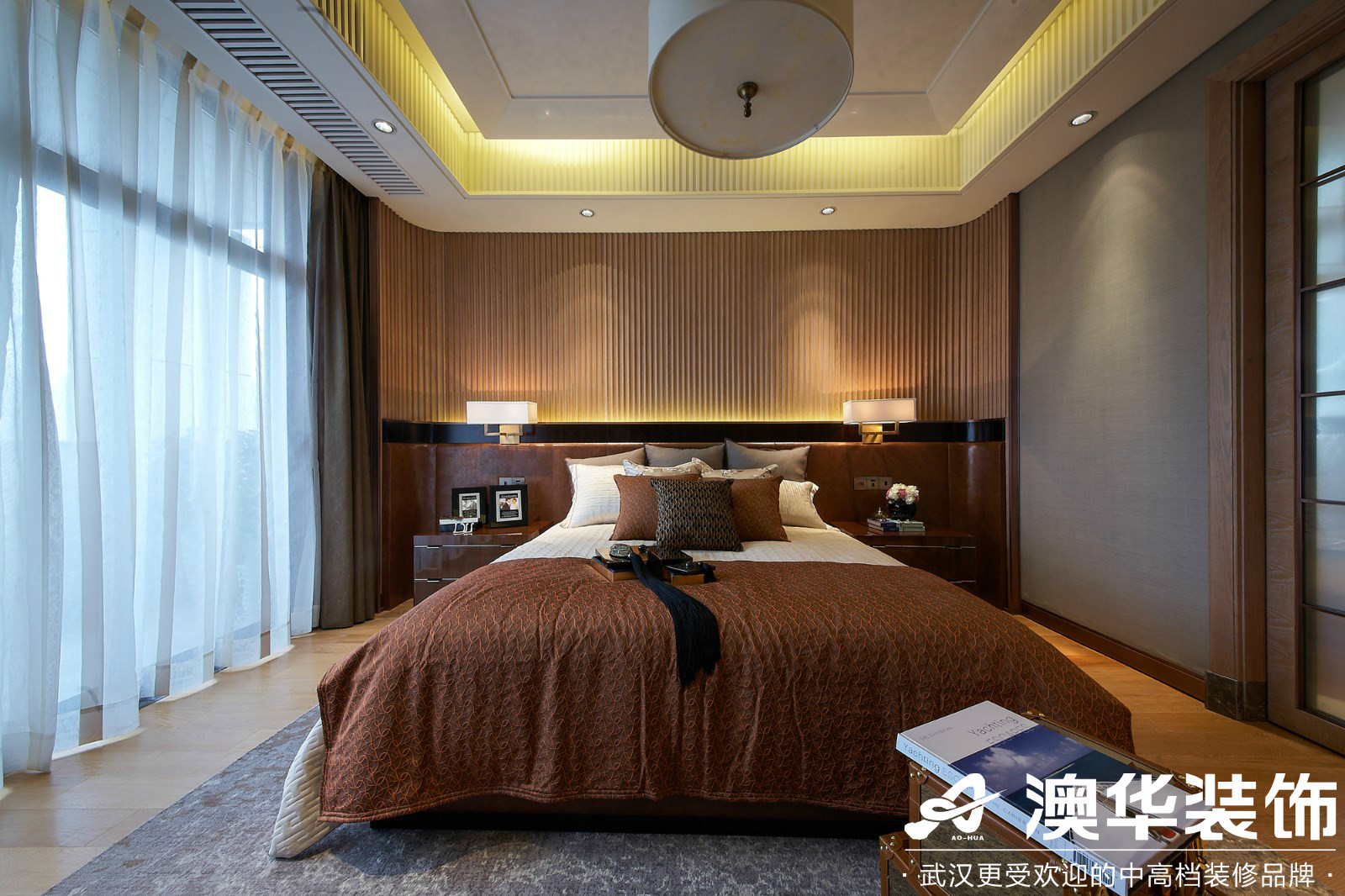 卧室图片来自澳华装饰有限公司在卧龙墨水湖边新古典风格的分享