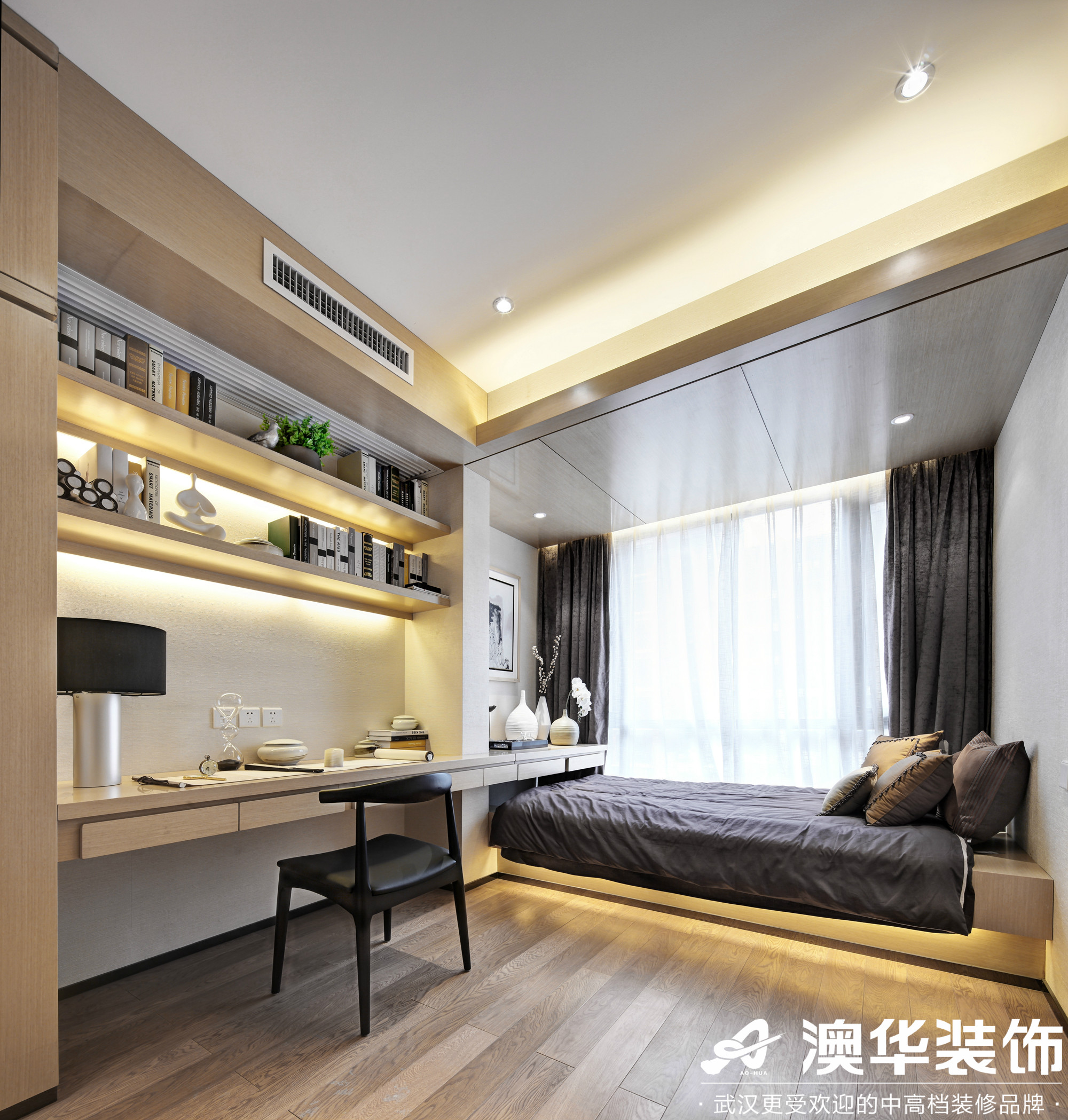 中式 卧室图片来自澳华装饰有限公司在清江山水-新中式风格的分享