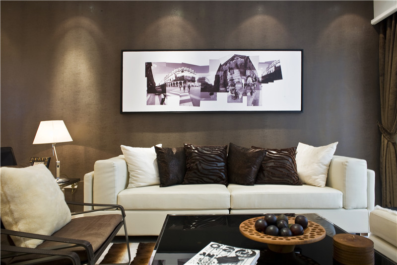 现代简约 客厅图片来自四川幸福魔方装饰在河畔新世界-三居室的分享