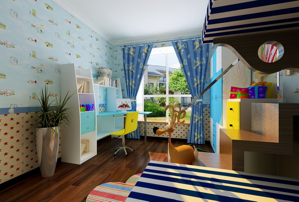 欧式 四居 小资 儿童房图片来自居然元洲装饰小杨在160平蓝湾小镇欧式风格的分享