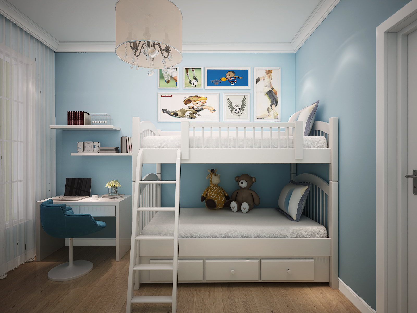 儿童房|空间|室内设计|奇彩渲效果图柳柳 - 原创作品 - 站酷 (ZCOOL)