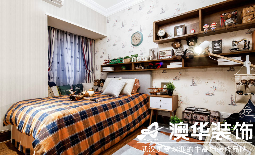 卧室图片来自澳华装饰有限公司在金地雄楚1号美式风格的分享