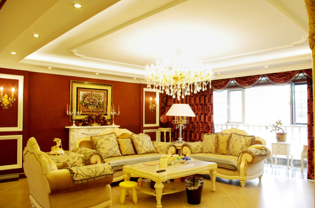 客厅图片来自北京居然元洲装饰小尼在200平米美式古典实景图的分享