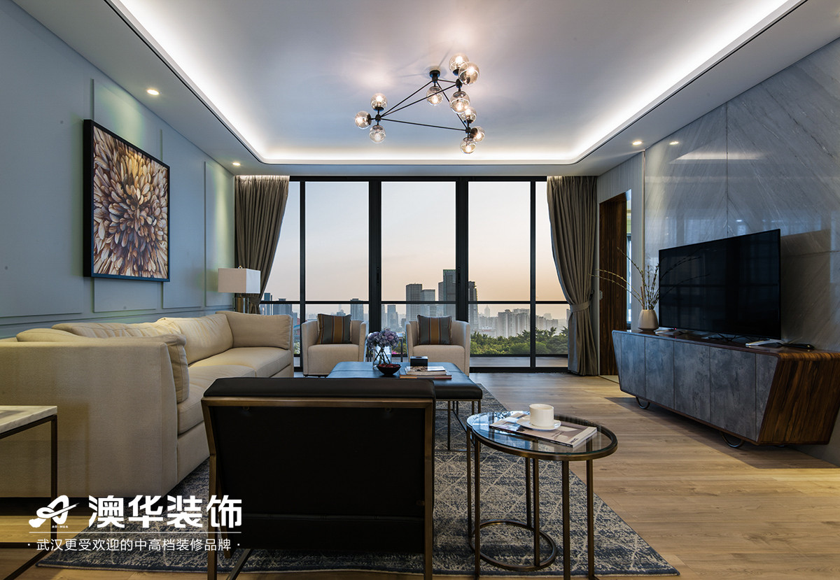 客厅图片来自澳华装饰有限公司在南德国际城现代风格的分享