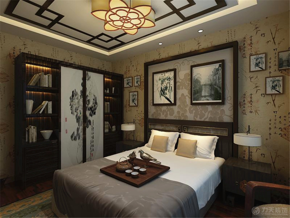 卧室图片来自阳光力天装饰在新中式式  首创城  84㎡的分享