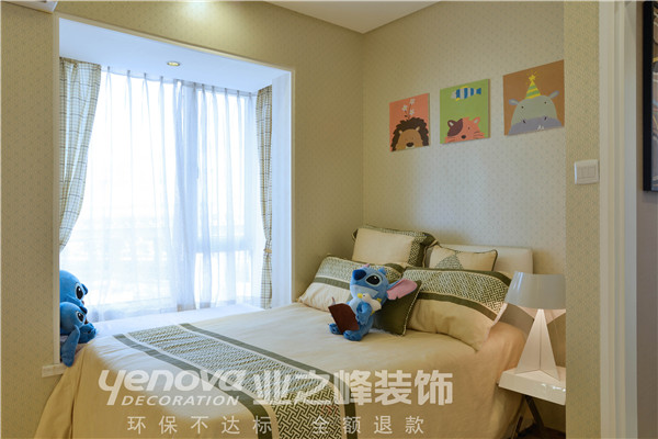 太原业之峰 装饰效果图 二居 现代 卧室图片来自太原业之峰小李在兰亭御湖城的分享