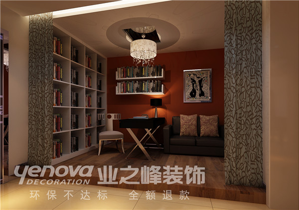 太原业之峰 三居 中式 书房图片来自太原业之峰小李在丽泽苑的分享