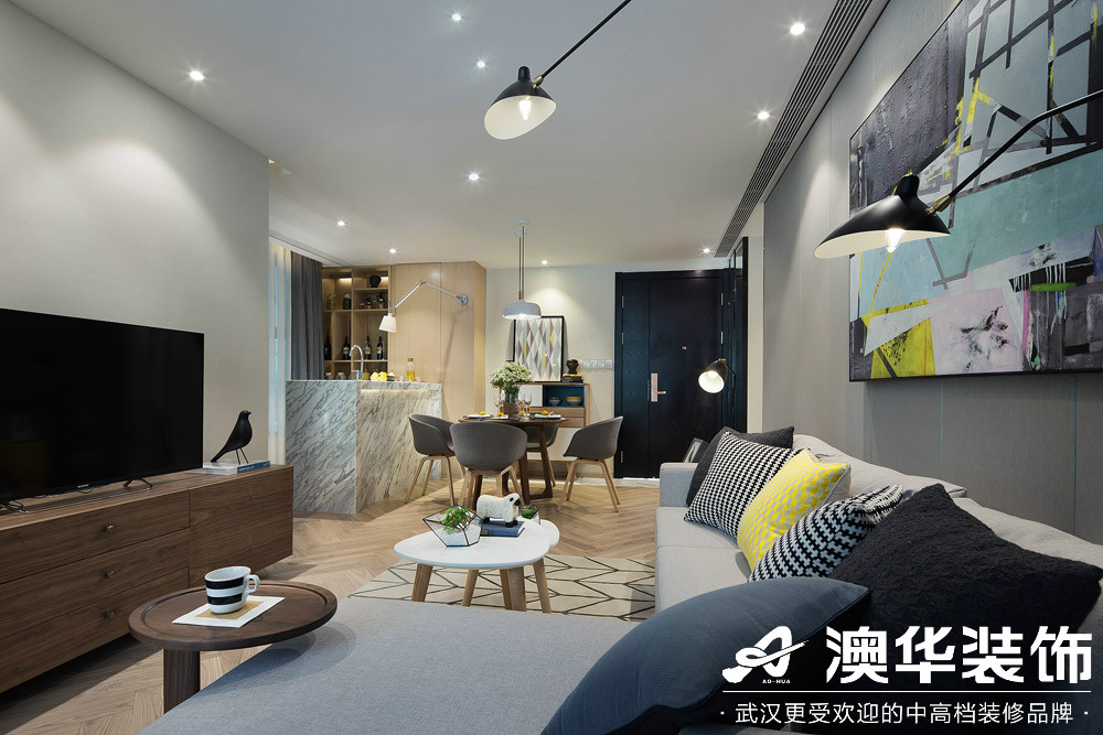 客厅图片来自澳华装饰有限公司在汉口新城公园世家现代风格的分享