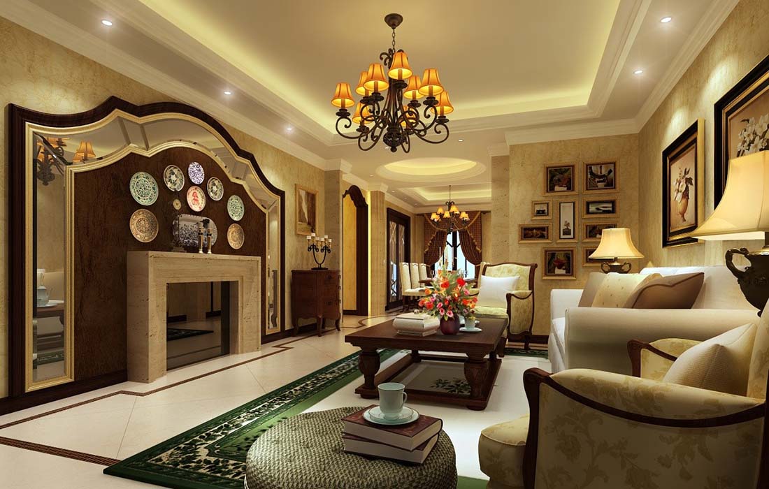欧式 古典 混搭 温馨 客厅图片来自重庆天地和豪装工厂店在欧式古典风格的分享