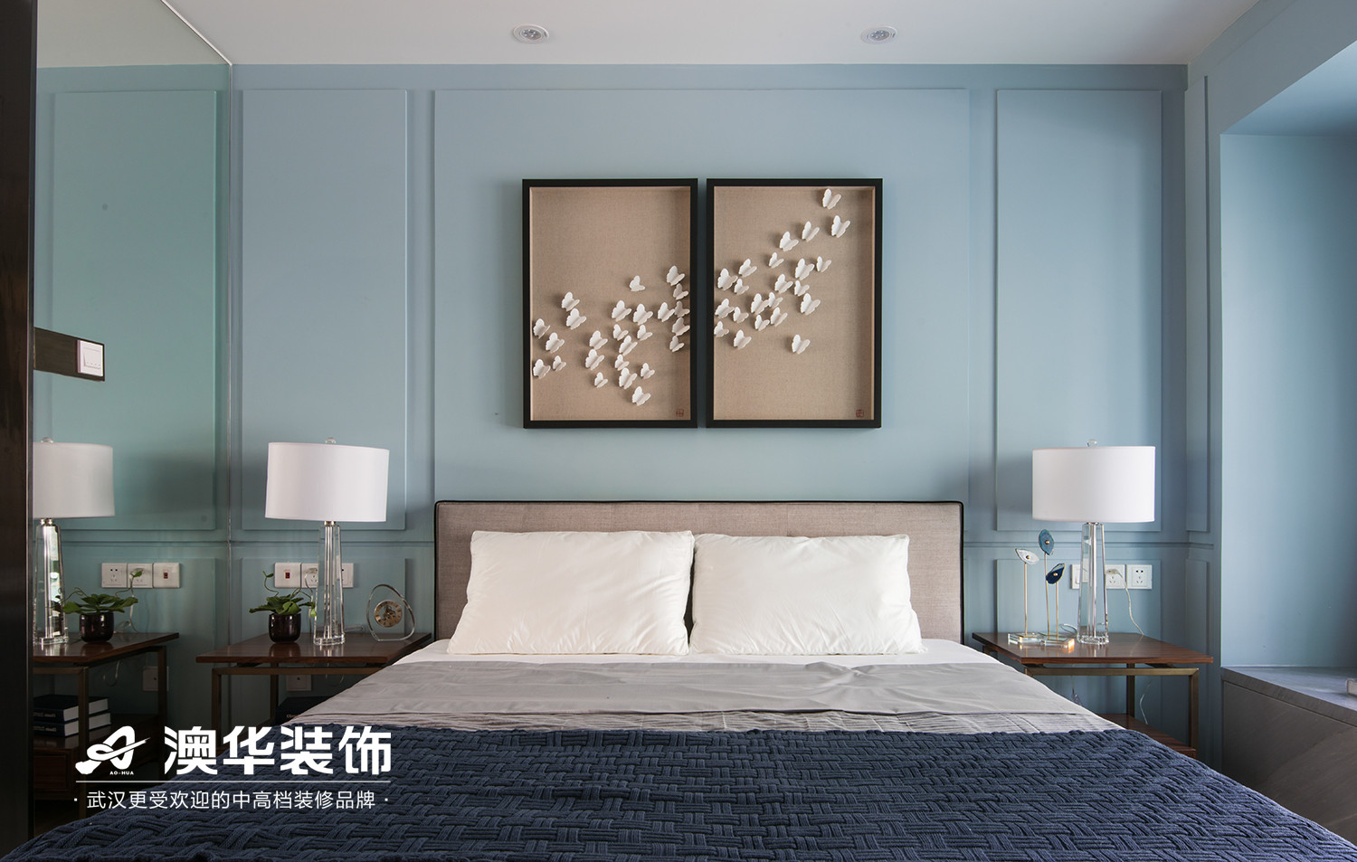 卧室图片来自澳华装饰有限公司在南德国际城现代风格的分享