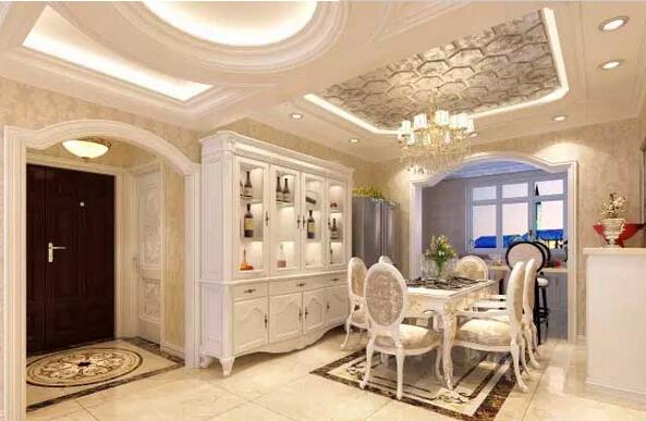 欧式 三居 餐厅图片来自上海潮心装潢设计有限公司在紫东花苑149平三室两厅简欧装修的分享