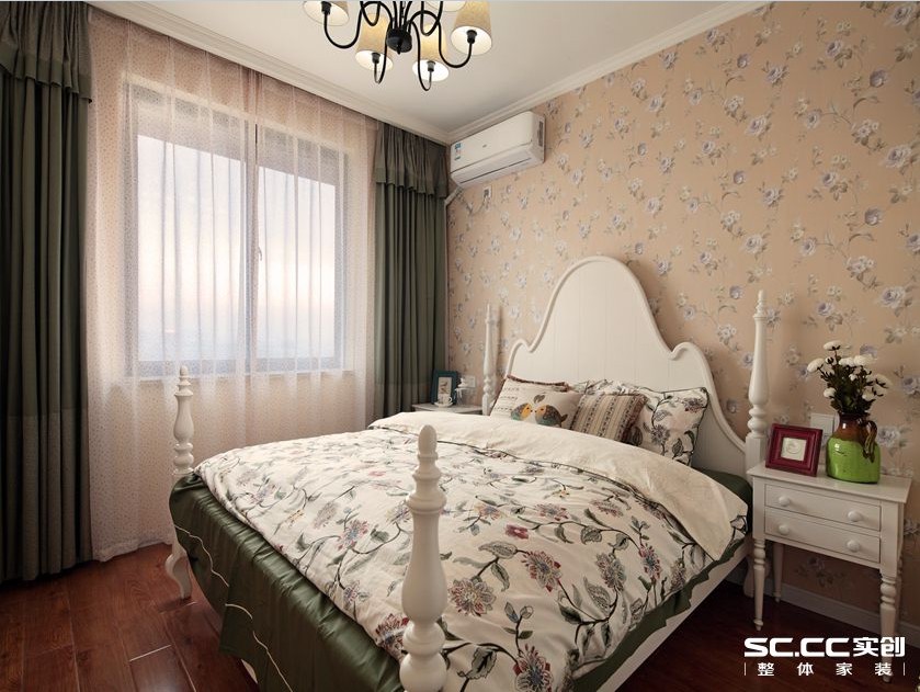 简约 美式 二居 卧室图片来自实创装饰上海公司在上海御景华庭两居90㎡混搭的分享
