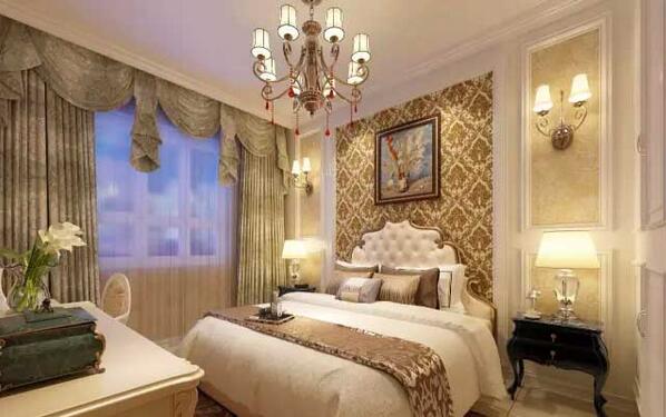 欧式 三居 卧室图片来自上海潮心装潢设计有限公司在紫东花苑149平三室两厅简欧装修的分享
