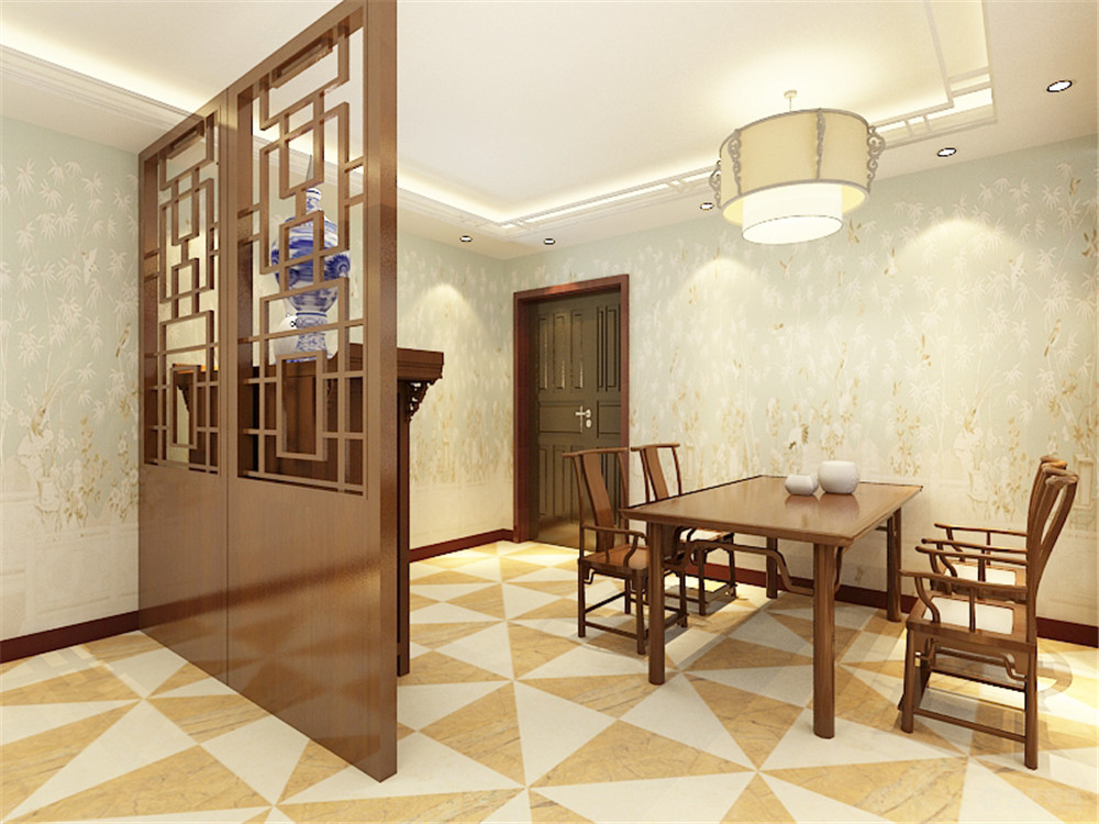 餐厅图片来自阳光力天装饰在中式风格  智造创想城 72㎡的分享