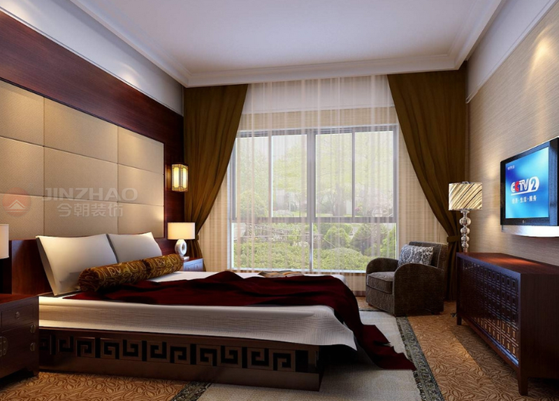卧室图片来自装家美在智诚御河骏景129平米-中式风格的分享