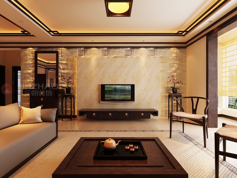 客厅图片来自装家美在智诚御河骏景129平米-中式风格的分享
