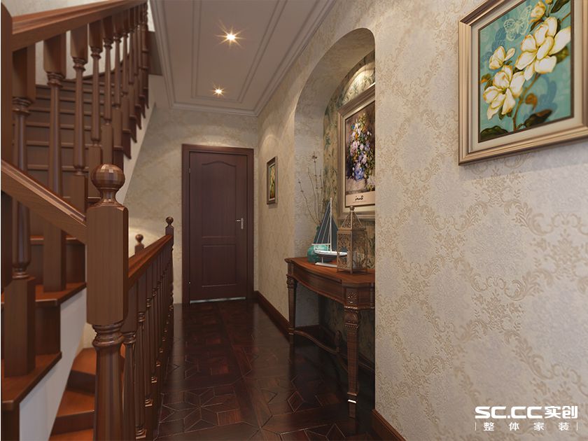 别墅 古典 叠拼 玄关图片来自实创装饰装修在泷悦长安别墅古典欧式的分享