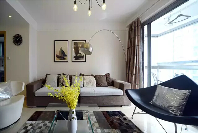 简约 美式 二居 客厅图片来自实创装饰上海公司在97㎡温馨小暖蜗怎么赞你不嫌多的分享